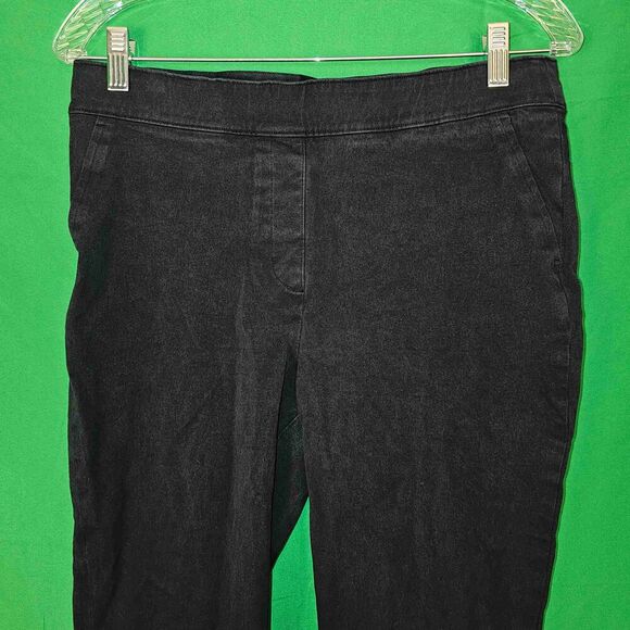 Spanx Womens Black On The Go Ankle Slim Straight Pants Large - Pocket Seam Loose - Picture 3 of 5